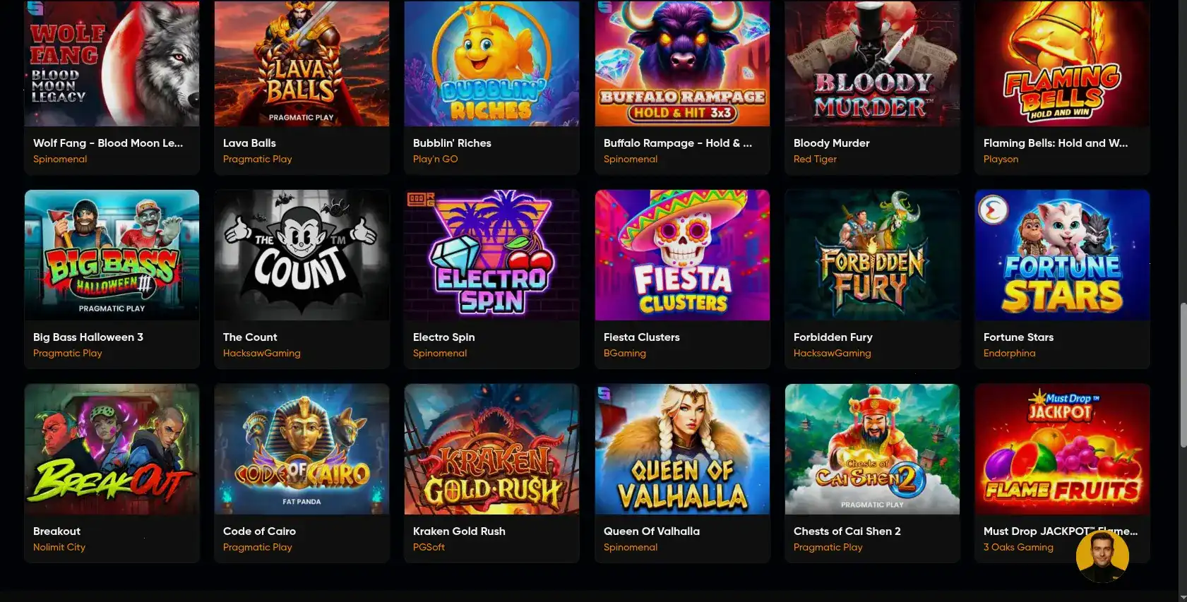 Интерфейс мобильного приложения Бип Бип казино